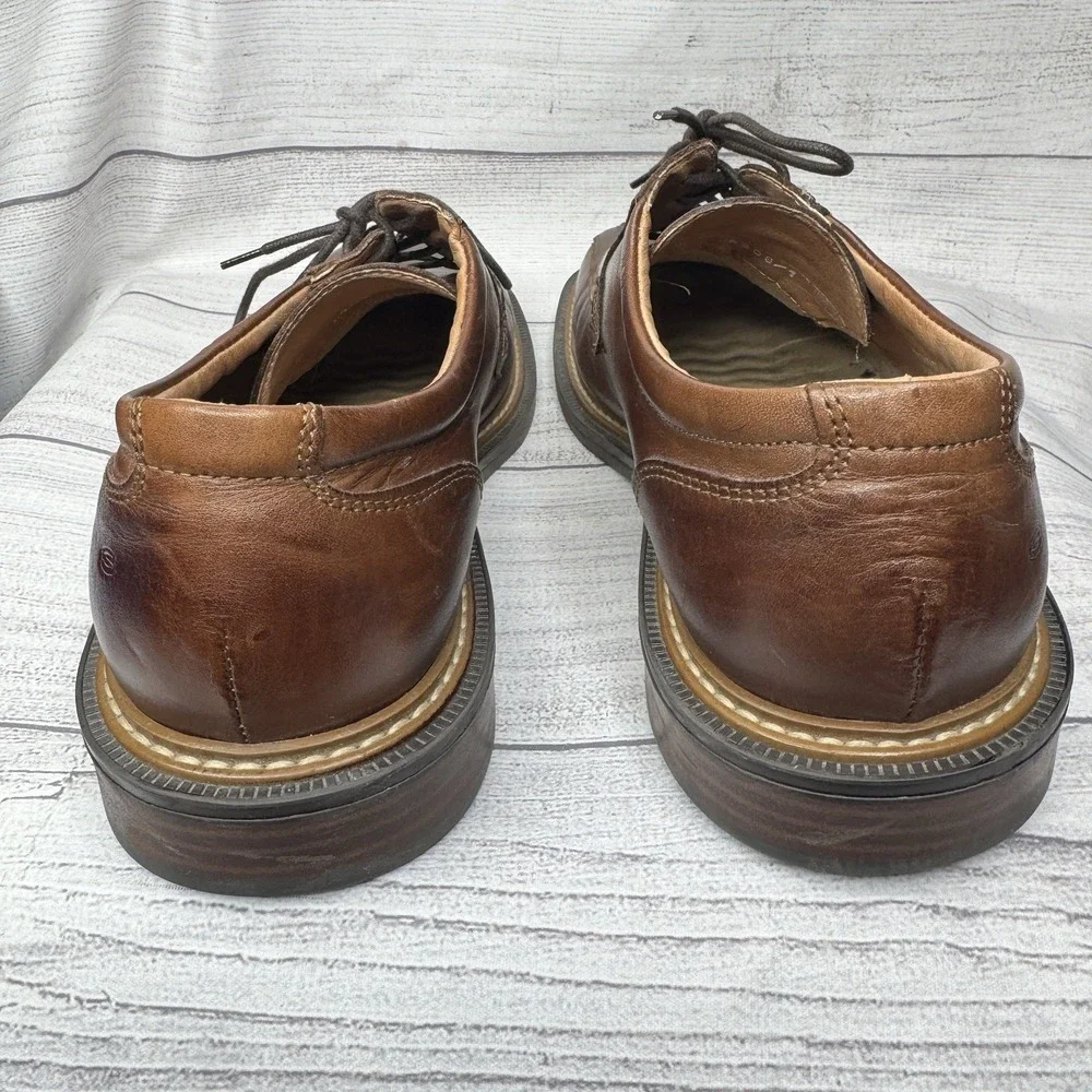 Skechers Made In Italy Cities Angels Brown Leathers Oxfords Dress Shoes Size 9.5